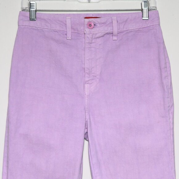 STAUD Lilac Purple 100% Cotton "Blonde Pants Orchid Rose" Jeans Women's Size 26 - Picture 3 of 10